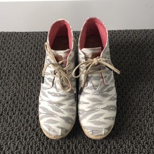 Toms Ikat Desert Wedge Bootie